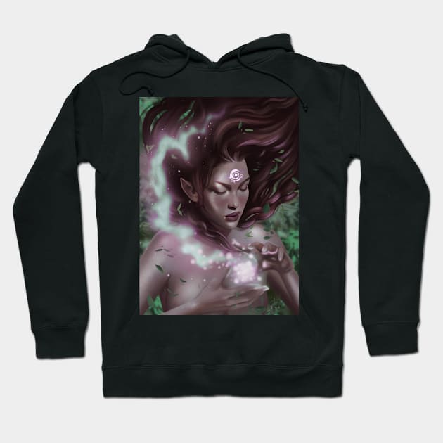 Nymphaea Fantasy Earth Elf Hoodie by Minmoji